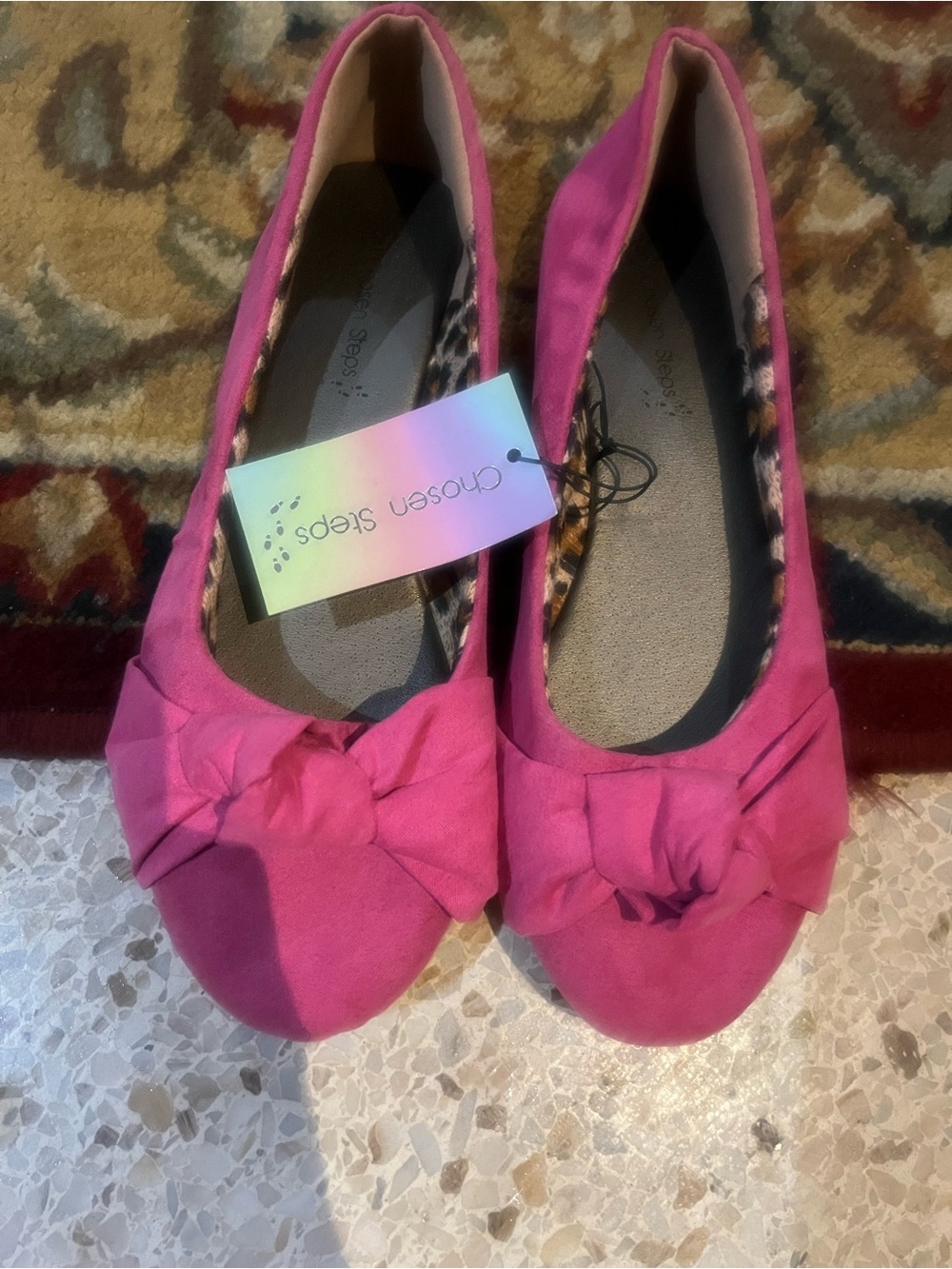 Women’s Pink Bow Ballet Flats